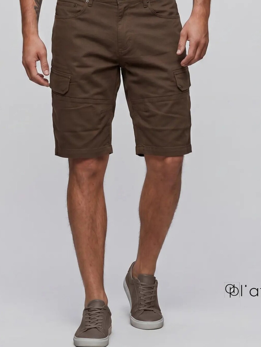 Projek Raw Bungeeflex Men's Stretch Cargo Brrmuda Shorts Tan Size 38